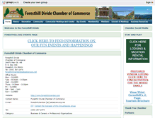 Tablet Screenshot of foresthillchamber.org